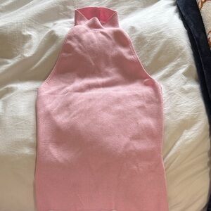 Pink Sleeveless halter Top
